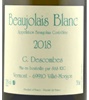 Georges Descombes Beaujolais Blanc 2018